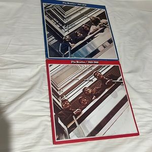 Vintage Beatles vinyl with light wear  1962-1966 and 1967-1970